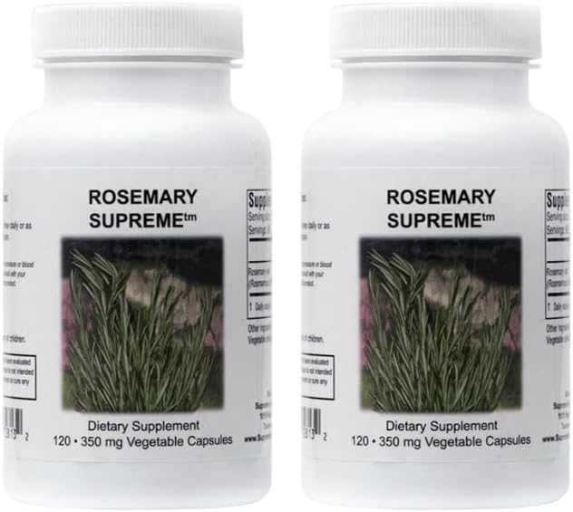 最高营养 Rosemary Supreme, 120 Pure Rosemary Vegetarian Capsules (Pack of 2) 最高营养 最高营养 最高营养 最高营养 最高营养 120 Pure Rosemary Vegetarian Capsules (Pack of 2)