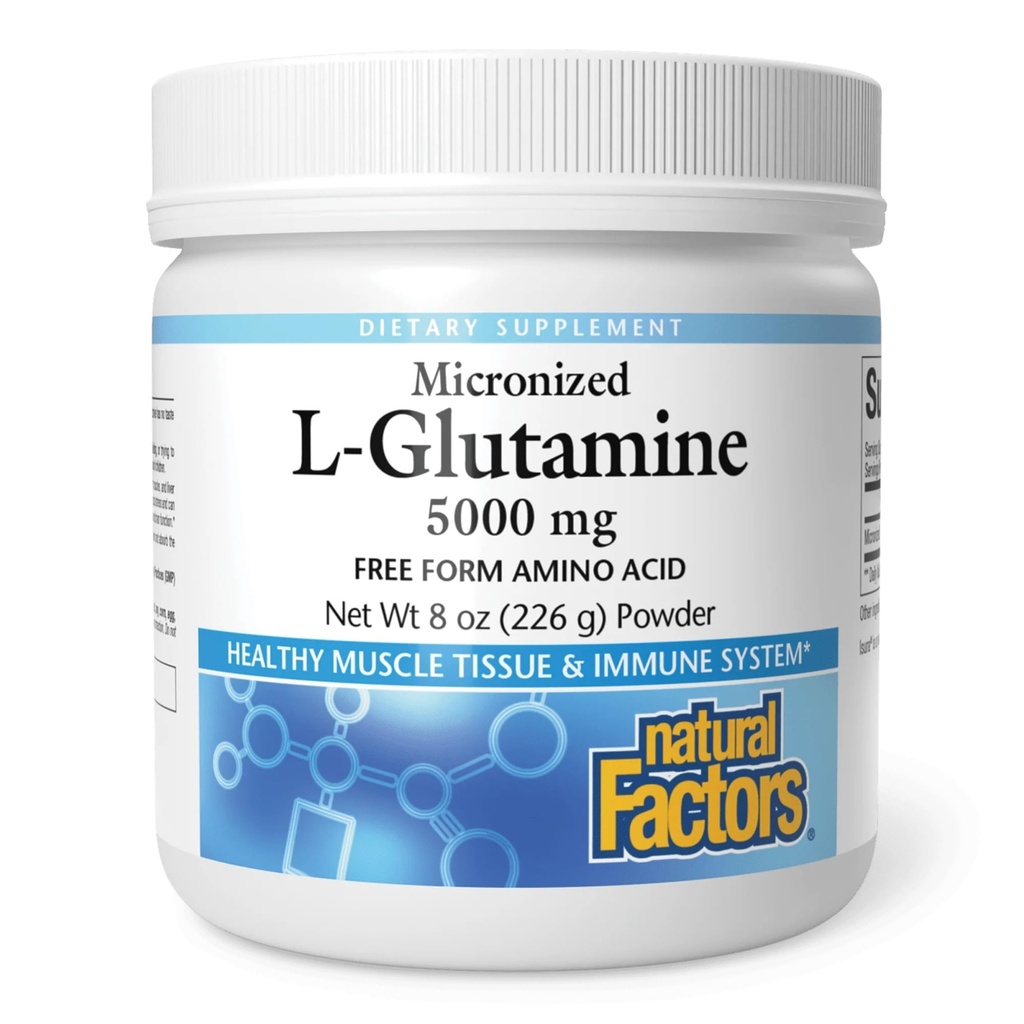 自然因素,微量化L-Glutamine 饮料,Mix 5000毫克,支持肌肉和免疫功能,8 Oz