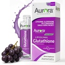 Aurora Nutrascience Mega-Liposomal Liquid Gluutathione, Imune & Antioxidant Gut 健康支助补编,每服务750毫克,非GMO,无糖,10个单一服务包