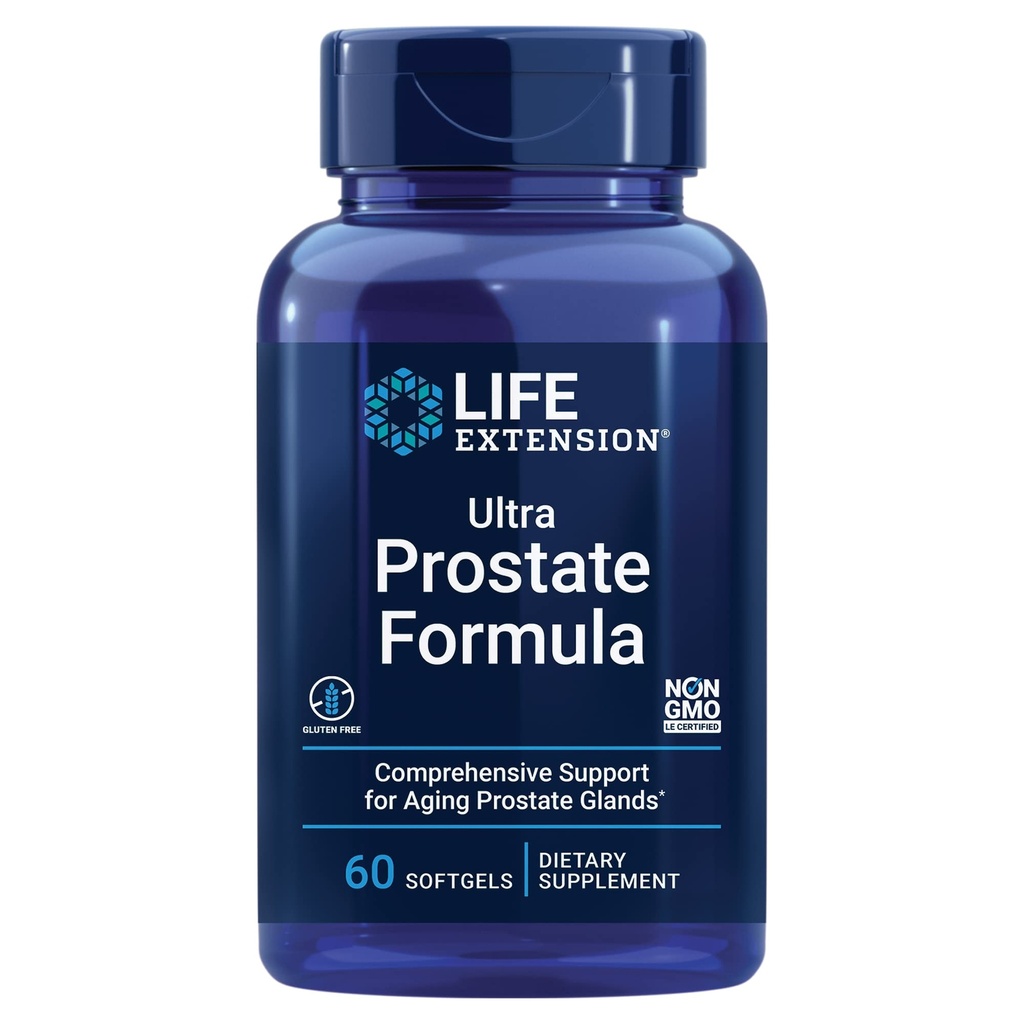 生命延伸 超前列腺公式 - 男子前列腺健康补充剂,配有Beta Sitosterol, Saw Palmetto, Lycopene, 南瓜种子 - 60 软胶