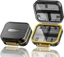 旅行药丸案、小药丸包、Acedada便携式每日药丸容器、防粘液剂7号药丸组织者、维生素鱼油、黑药药盒