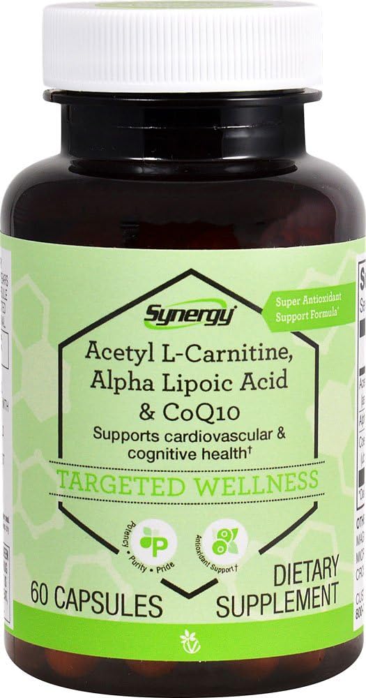 Vitacost CoQ10 + Alpha Lipoic Acid + 乙酰L-Carnitine HCl - 60 Capsules 酸