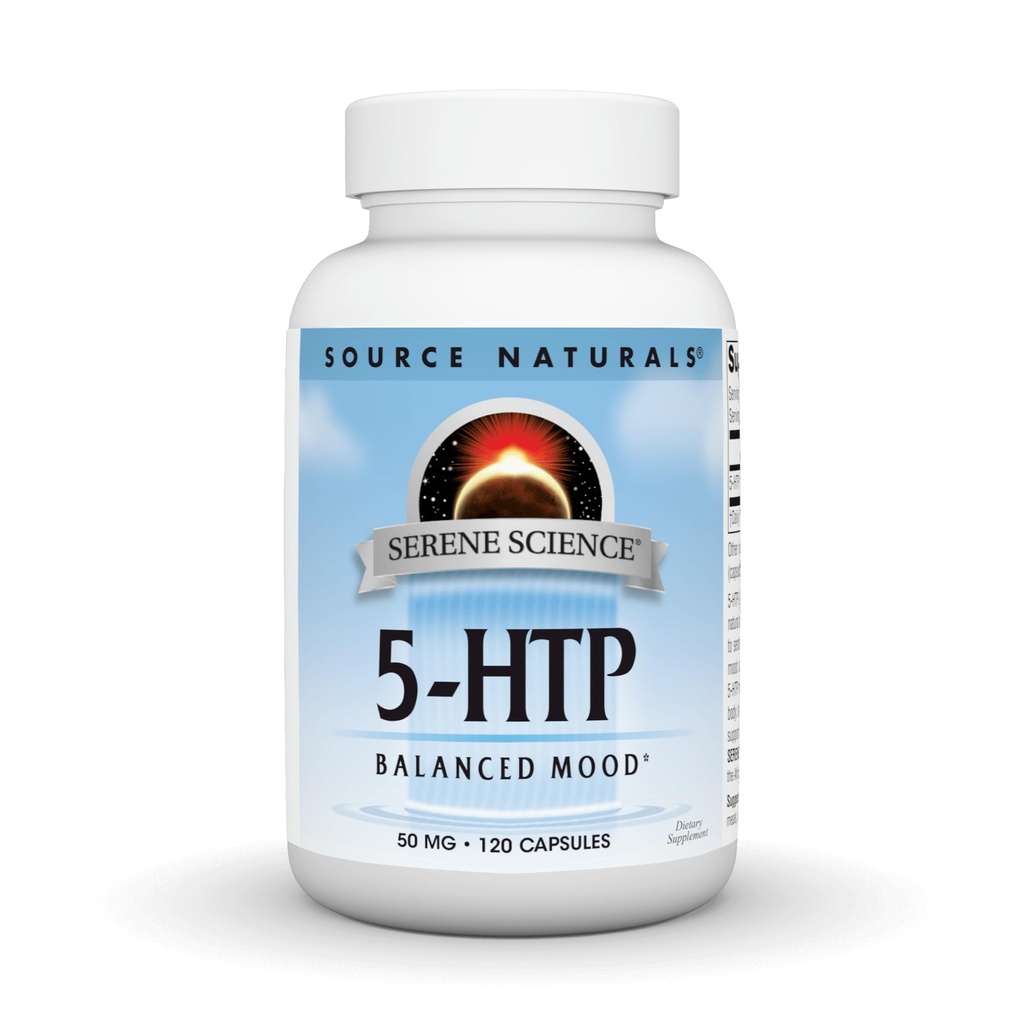来源:自然水芹科学 5-HTP 50 mg - 120 capsules