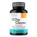 桑德胡的15天Gut Cleanse Colon Detox for Women & Men|支持Colon Clean Cleanning & Detroductive Health| Senna, Cascara Sagrada, Psyllium Husk & Probiotics| 30 Capsules 饮食补充,15天供应