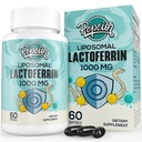 Liposomal Bovine Lactoferrin 1000毫克 -- -- 高吸收 -- -- 用于铁吸附和免疫功能 Lactoferrin 成人补充剂,60软胶