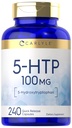 Carlyle 5HTP | 100mg | 240 Capsules | 5 Hydroxtryptophan | 非GMO & Gluten 免费补编