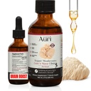 Auri Lion 的 Mane 液体 Elixir – 记忆和注重功能性蘑菇的大脑补充 - Lions Mane 补充 - Full Spectrum Lion 的 Mane 提取 - 无 GMO, Vegan 蘑菇丁香