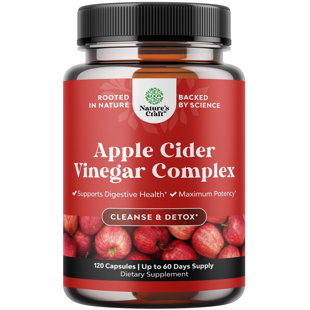 清扫苹果苹果酒 葡萄酒 葡萄酒 Capsules - ACV 清扫和除毒药 古特和消化剂 与Slimming Cayenne的消化剂 - 超强ACV Capsules 用于古特清扫和全身除毒(60种服务)