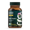 Gaia Herbs Milk 硝酸盐 - 用于帮助维护健康肝功能的肝脏补充和清洁支持* - 60 Vegan Capsules(20位服务员)
