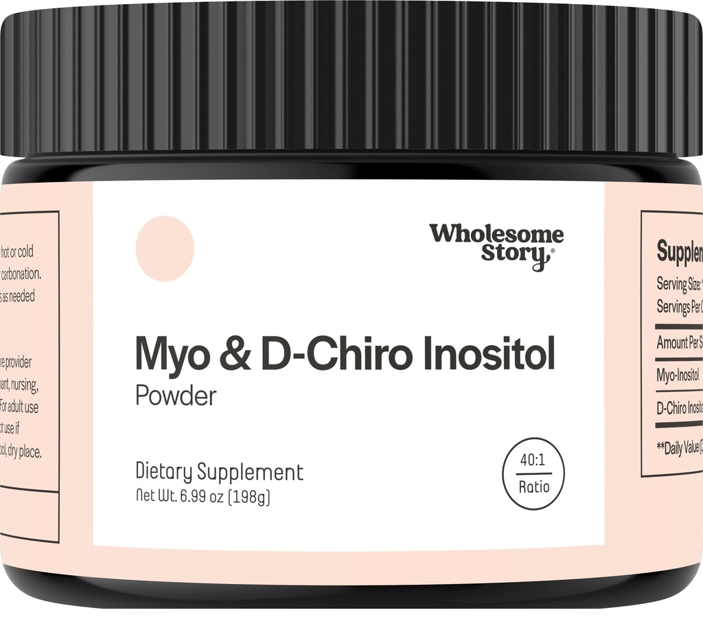 Myo-Inositol & D-Chiro Inositol 补充女性的荷尔蒙平衡与健康骨骼功能支持 |维他命 B8 |维他命 Capsules → 40:1 比例 → 90 服务