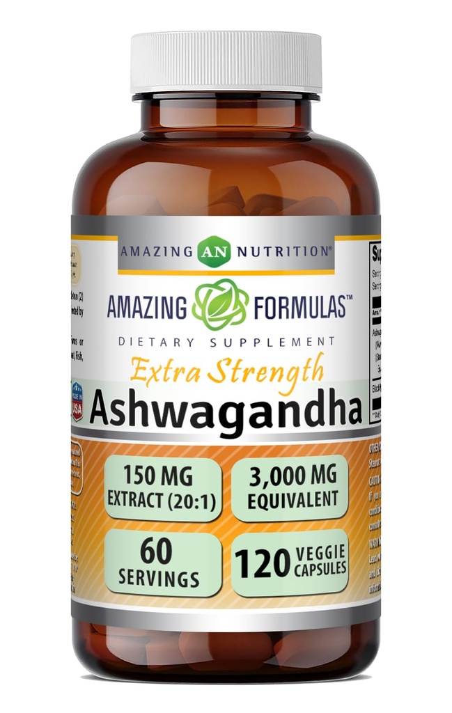 Ashwagandha 解析图 150 Mg 解析图(20:1) 等于 3 000 Mg Veg Gie Capsules 解析图(Non-GMO) 解析图 解析图 解析图 解析图