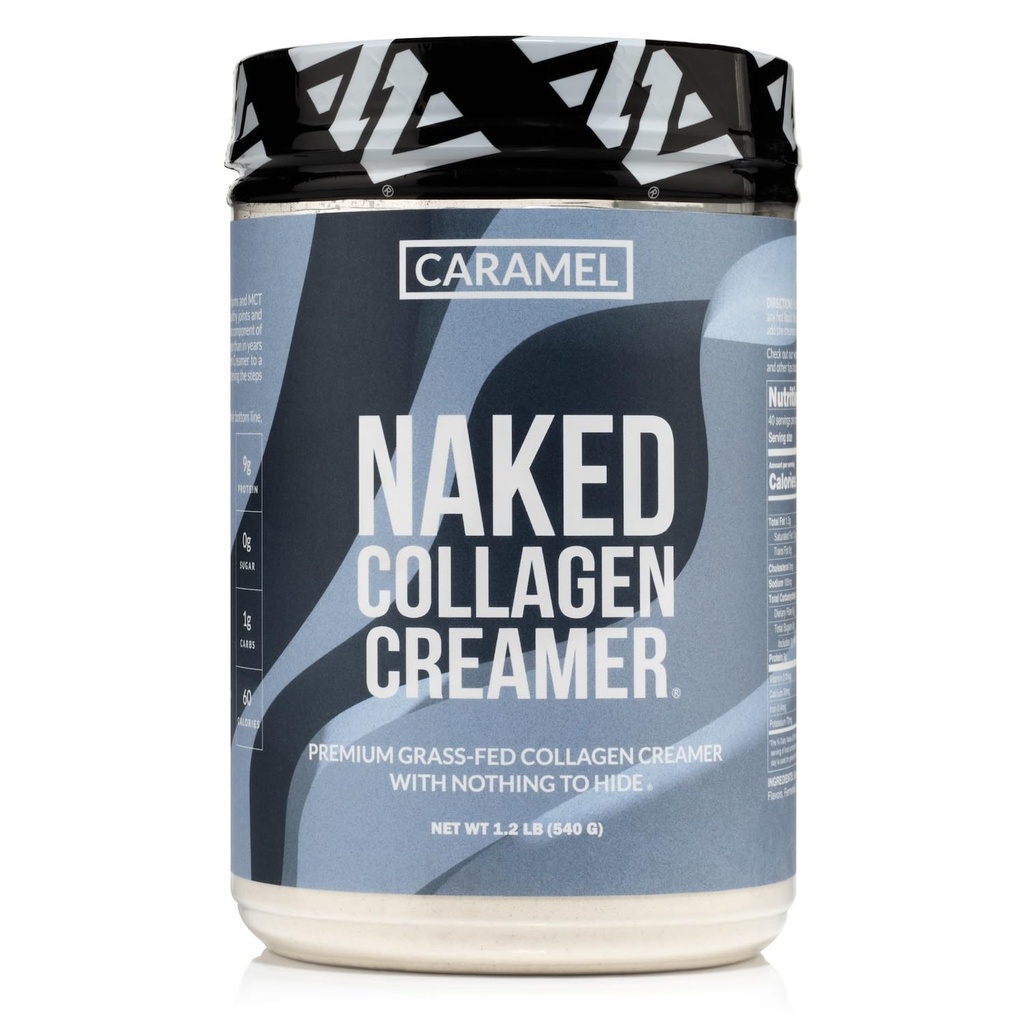 赤色柯拉根咖啡糕点 - 焦糖Colagen Creamer for Coffee - 无乳品,Gluten - 无乳品,GMO - 无乳品 - 支持毛发,皮肤和钉子 - 40种服务
