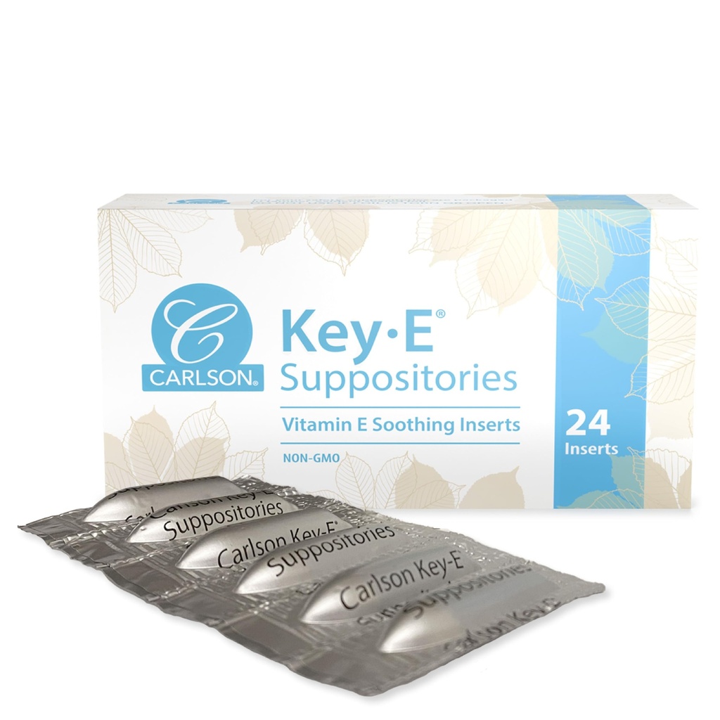 Carlson - Key-E配方,30 IU维生素E配方,润滑油干燥区,男女待遇,阴道和矩形,24个计数