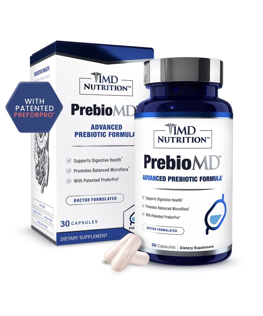 1MD 营养 PreBioMD - Prebiotic with PreforPro® - 支持健康消化和有益细菌