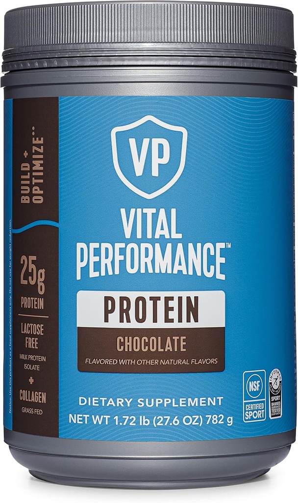 重要蛋白质性能粉,Collagen Peptides & 蛋白质隔离粉,NSF 体育,巧克力认证,1.72lb