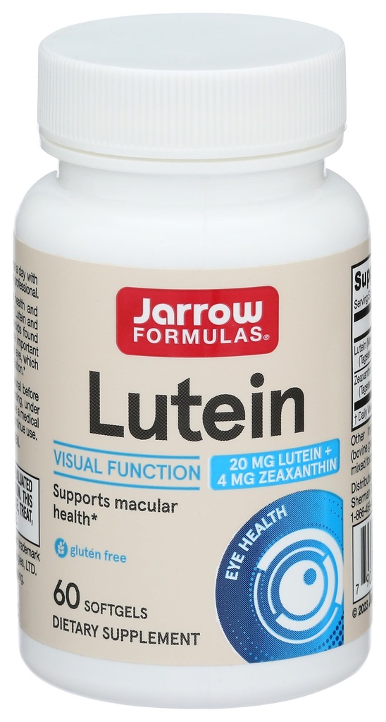 Jarrow 公式 Lutein 软胶, 20 Mg, 60 Ct