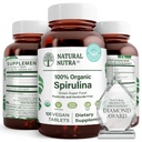 天然 Nutra 100% USDA 有机螺旋藻片, 帮助维持体脂肪, 促进肝脏健康, 促进免疫系统, 帮助改善代谢, 促进豁免, 300 mg, 100 Vegan 片