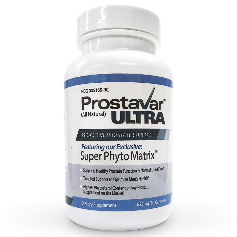 1瓶来自原始Prostavar Ultra前列腺支持制造器的新改进器 625mg 90% Beta-Sitostorol & 320mg Saw Palmetto + Grape种子提取器