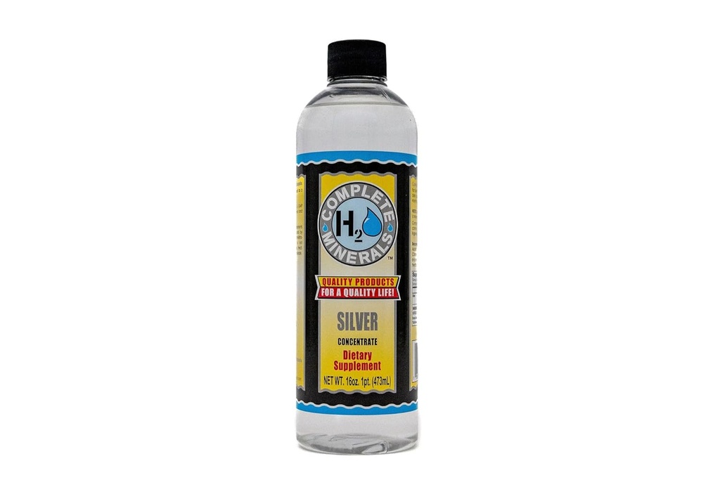 H2O矿物 Super Silver 100 ppm 聚焦于 Angstrom Bioblicable Ionic Silver 水 - 强力16 f. z.