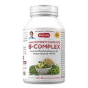 AndreW Lessman HighPotency B-Complex 180 Capsules - 具有高水平的福拉特复合物和生物素,促进细胞生长、能源、免疫功能、解毒、脂肪代谢和更多