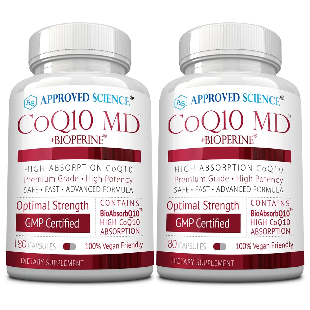 核准Science QQ10 MD -- -- 额外强度300毫克纯CoQ10 与BioPerine 配合加速吸收 -- -- 最佳支持 -- -- 6个月供应