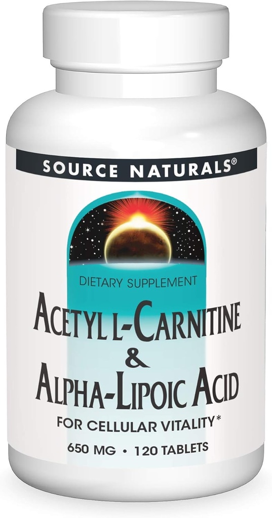 天然乙酰L-Carnitine和Alpha-Lipoic酸 650毫克-120片