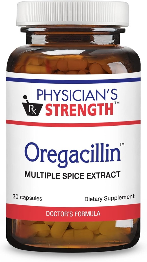 医生的强效Oregacillin - 30 Capsules - 多种香料提取 - 呼吸卫生支持 - 30种服务