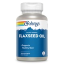 SOLARAY Flaxseed Oil 3000 mg配Omega 3 6 9,Flax Seed Softgel for Skin Health, Triple Omega 补编, Non-GMO, Gluten Free, Lab 验证 - 60天保证 - 33 services, 100 Softgels