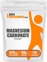 Bulk Assupports.com 碳酸镁粉末 - 碳酸镁补充剂,碳酸镁食品级 - 不含Gluten,每服875毫克,100g(3.5 oz)(包1)