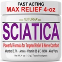 Sciatica Nerve Cream - 脚,手,脚,脚,脚趾,后-自然超强Arnica,MSM,Menthol,Soothing Comfort,大4 Oz的最大强度安慰.