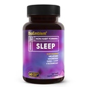 BioEmblem 自然睡眠援助 成人与梅拉托宁,瓦莱里安根,Suntheanine & More QQ健康睡眠补充 草药睡眠药 – 60 Capsules