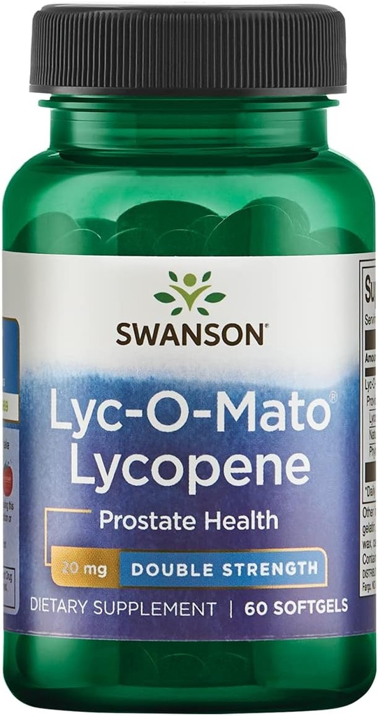 Swanson 双层LYC-O-Mato Lycopene 20 毫克 60 Sgels