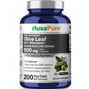 NusaPure 橄榄叶 20% Oleuropein 50:1 提取物,500 mg 等效于25,000 mg 200 Veg Caps 适合蔬菜和Vegans,非GMO