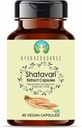 Shatavari 提取500mg - 60 Vegetarian Capsules | Asparagus Racemosus | All Natural | 100% Vegan | Gluten-free | GMP认证.