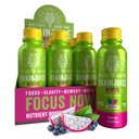 BrainJuice Kids Brain & Immune Support Shot, Gluten Free Shots for Energy, Focus, 免予使用维生素D, C, B, Alpha GPC & Organic Ginger Root, Ages 5+, Dragon Berry, 2.5 fl oz, 12 Pack .
