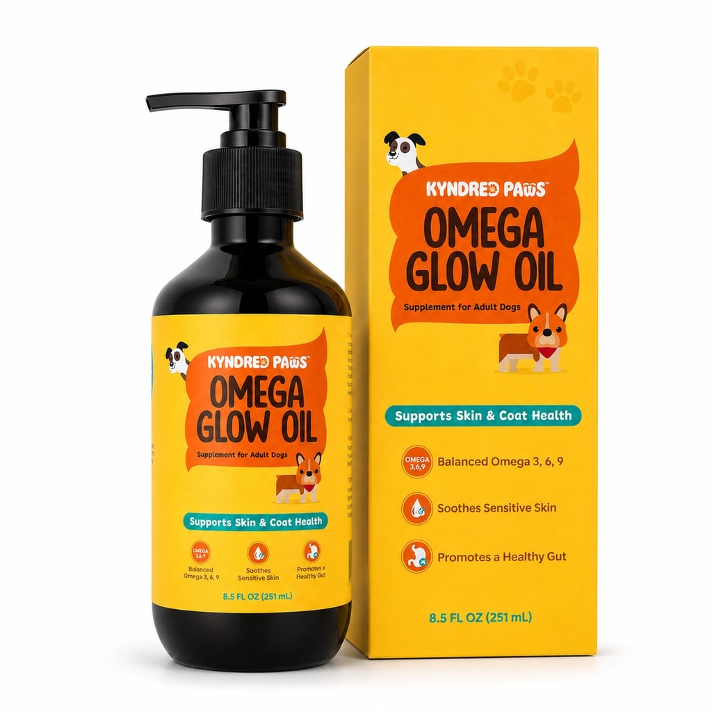 Omega-3-6-9 Oil for Dogs, Naturally Flavored & No Fishy Smell - 8.5 fl oz - Alternative to Salmon Based Fish Oil - 52% Omega 3-6-9-18% Lauric Acid - Supports Skin, Coat and Gut Health