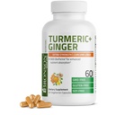 Bronson Turmeric + Ginger Extra Power 联合健康与消化支持,与BioPerine,Non-GMO,60 蔬菜卡普尔.
