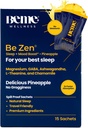 BeMe BeZen睡眠援助补充剂 Natural Without Melatonin - 2X 吸附剂而非药丸 - 为有镁、Ashwagandha、Chamomile、L-Theanine & GABA-美味菠萝的成年人提供睡眠援助