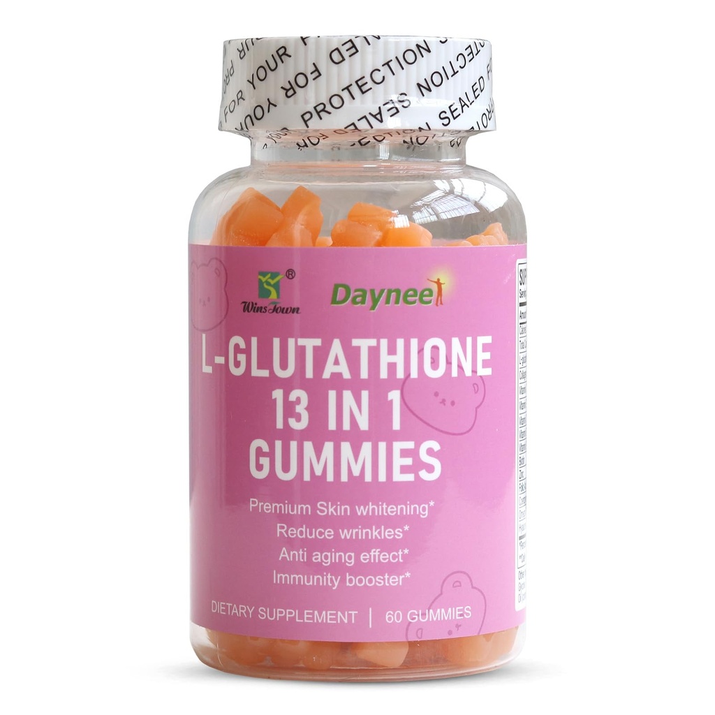 L-Glutathione 13 in 1 Gummys, 1200mg, 减少皱纹和抗衰老, 60 个计数
