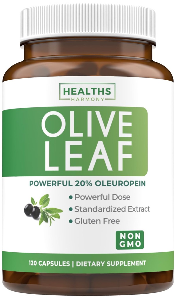 超强橄榄叶提取片-Vegan Non-GMO 750mg 橄榄提取片,20% Oleuropein 抗氧化剂补充剂,用于皮肤和心脏健康护理 -- -- 美国制造(供应4个月)