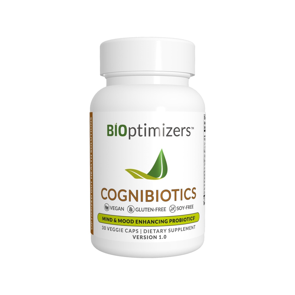 BIoptimers 认知生物 Probiotic Brain 补充 - 帮助支持 Mood, 更好的焦点,记忆,精神清晰 - 30 Capsules