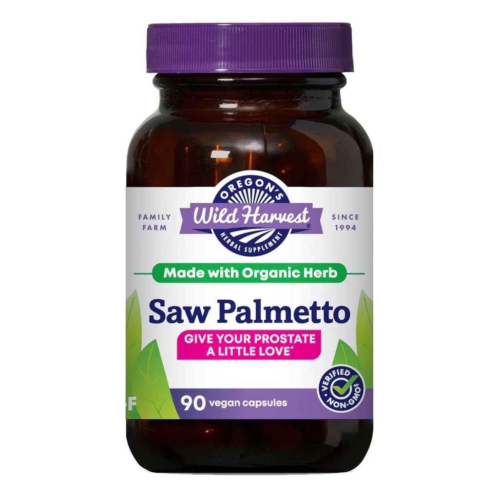 俄勒冈州野生收获 Saw Palmetto 有机卡普勒斯 90 维格塔利伯爵卡普勒斯 1170 mg