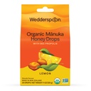 Wedderspoon有机马努卡蜂蜜滴,柠檬和蜜蜂 Propolis, 20 Counter (Pack of 1) 新西兰真蜜 – 干喉的完美补救措施