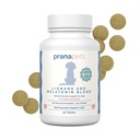 PranaPets Lignans & Melatonin 与 Biotin 混合天然辅助剂, 以缓解狗体内Cushing的症状。