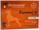 Bayer Dermoscent 6 小狗皮肤护理点,最多22磅鱼油营养补充剂