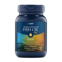 GNC 三强鱼油加联合Omega 3, 1000mg EPA和DHA, 心脏健康, 加快速5天舒适,脑,皮肤,和眼,抗氧化剂和植物提取, 控制鱼缸, 30种服务