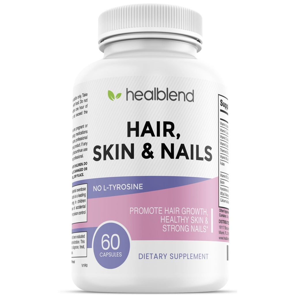 妇女用Biotin 5000 mcg、铁和Manganese → Vegan、N-GMO → 60 Capsules