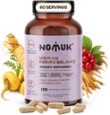 配有Maca Panax Ginseng Shatavari Schisandra 为妇女健康与荷尔蒙和谐设计公式的《女性荷尔蒙平衡适应物》补编