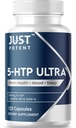 仅限5-HTP超200mg 120 Capsules - 4-Month Supplement 用于睡眠,Mood和脑健康 + 强化了SAM-e和维生素B6