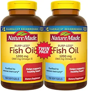 鱼油 Burp-Less,1,200mg,360mg Omega 3,150cmt
